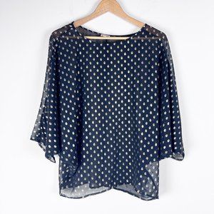 Daniel Cremieux Sheer Dolman Top Small